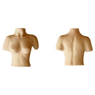 White Brut Body Sconces by Di Fretto, Set of 2 For Sale