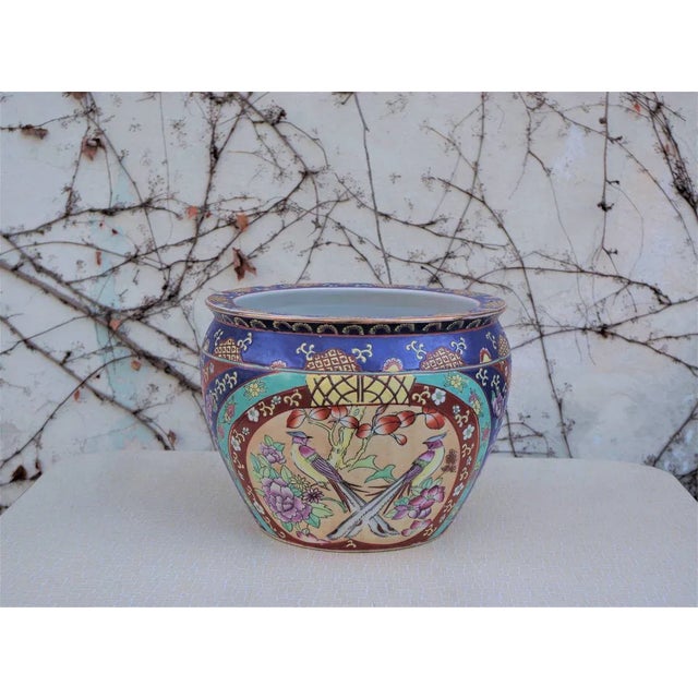 Hand Painted Chinese Vase with Zecchino Gold Decorations, 1950s For Sale - Image 10 of 10