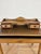 English Oak Writing Desk with Raised Gallery and Drawers, 1930s For Sale - Image 12 of 15
