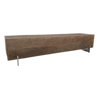 Environment Furniture Cisco Brothers Reclaimed Bench, Attributed For Sale