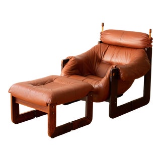 1970s Percival Lafer Lounge Chair & Ottoman For Sale