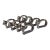 Modern Aluminum Napkin Rings Cat Set of Eight (8) For Sale