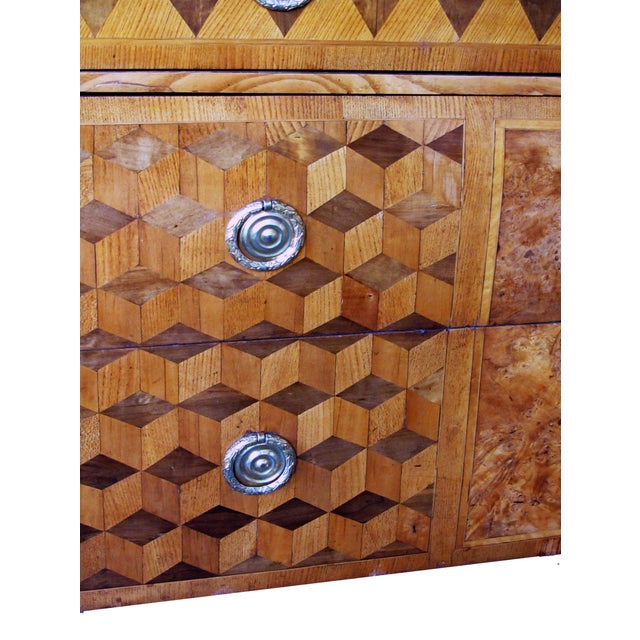 A Handsome Swedish Gustavian Alder Root Parquetry Chest For Sale In San Francisco - Image 6 of 7