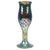 Large, mould-blown vase on a broad foot, widening upwards in a bud-like shape from a slender shaft, with a flared rim...