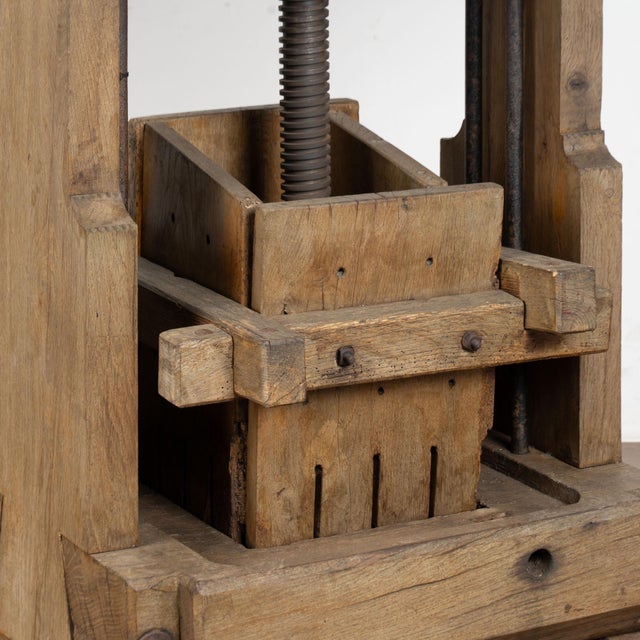 Early 20th Century Wine Tasting Table With Wine Press Base For Sale - Image 12 of 14