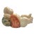 Vintage Chinese Hand-Carved Lucky Baby Sculpture on Melon 10.25" For Sale