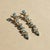 Not Yet Made - Made To Order Modern Geometric Topazes Drop Earrings, Silver, Gold, Pair For Sale - Image 5 of 10