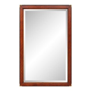 National Mt. Airy Campaign-Style Beveled Mirror For Sale