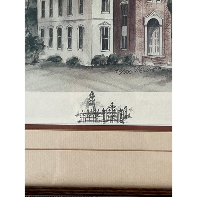 Traditional 1970s Fayette County Courthouse, Georgia by Patsy Gullett 16 X 13 For Sale - Image 3 of 10