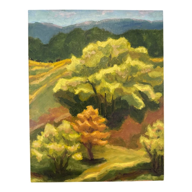 Contemporary Oil Painting "Landscape 1, Bath County" by Teresa DiMarco For Sale
