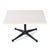 Mid-Century Modern Vintage Charles Eames for Herman Miller Rectangular White and Black Side Table For Sale - Image 3 of 12