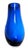 Blue Mid-Century Blown Glass Vase Cobalt Blue 9" For Sale - Image 8 of 11