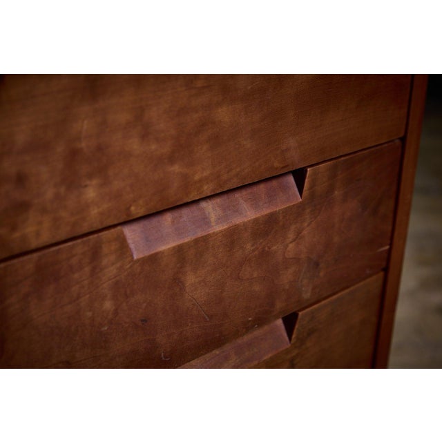 Late 20th Century Three-Drawer Pedestal Table by George Nakashima For Sale In Los Angeles - Image 6 of 9