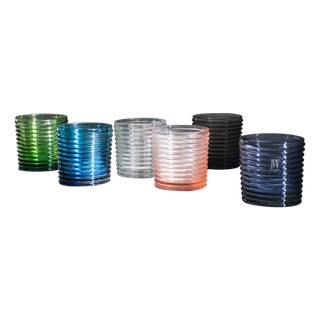 Art Deco Murano Glasses by Mariana Iskra, Set of 6 For Sale