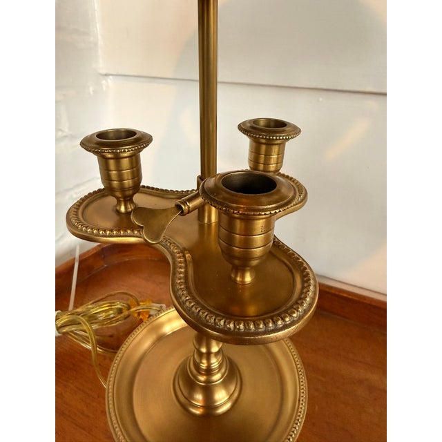 Late 20th Century French Empire-Style Brass Bouillotte Lamp For Sale - Image 11 of 15