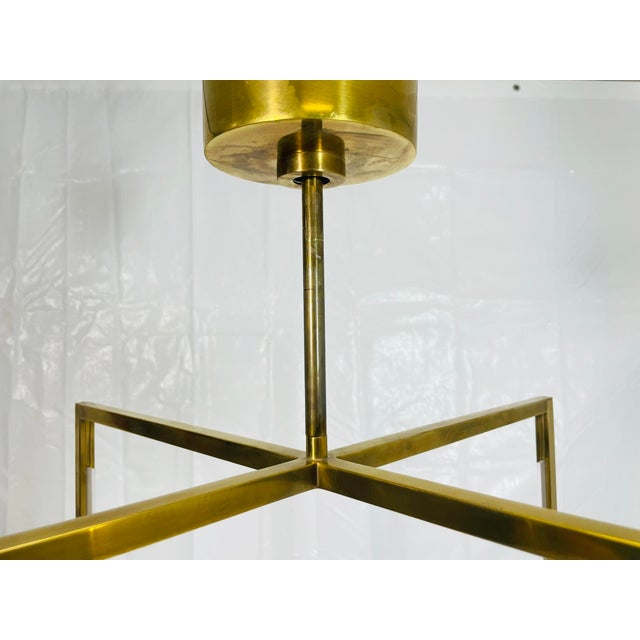Visual Comfort Modern Sean Lavin “Kenway” Led Brass Pendant For Sale - Image 10 of 18