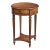 Jules 1 Drawer Round End Table, Medium Brown For Sale