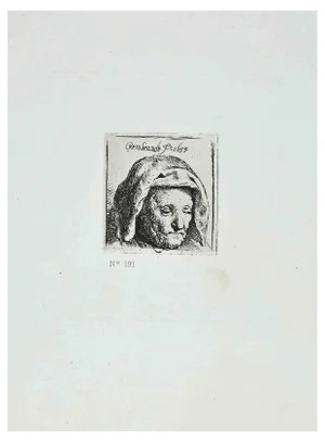 After Rembrandt, The Artist's Mother, Etching, 19th Century