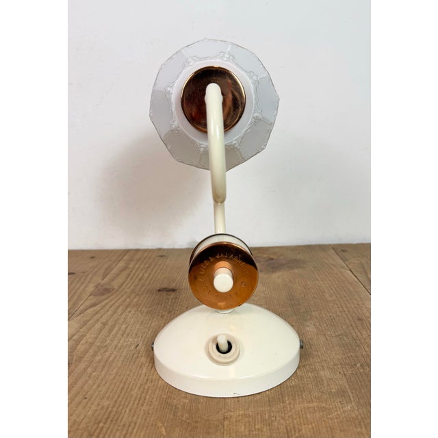 Vintage Wall Light with Milk Glass from Drukov, 1960s For Sale - Image 16 of 18