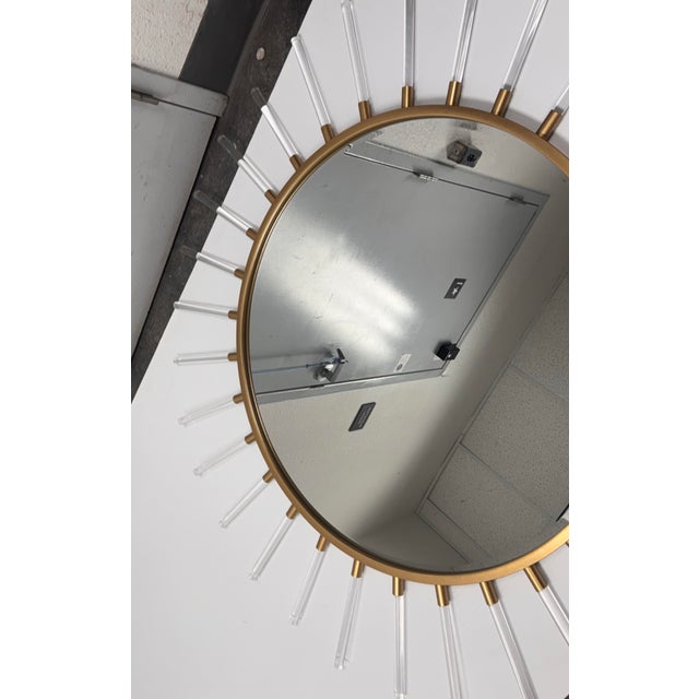 Grace Feyock for Uttermost Oracle Round Starburst Wall Mirror For Sale - Image 9 of 12