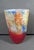 Red Large Glass Nuvo Lithuanian Art Glass Vase in Red Multicolor Confetti Finish For Sale - Image 8 of 10