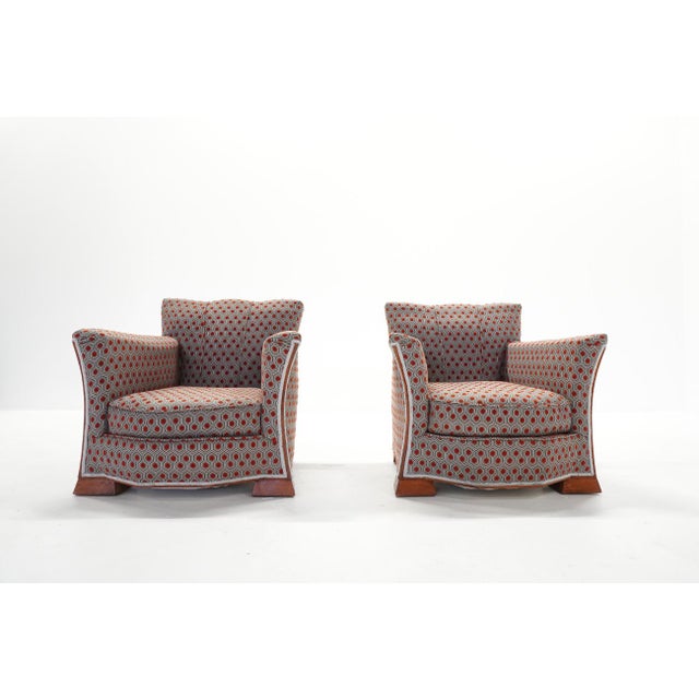 French Art Deco Lounge Chairs, 1920s, Set of 2 For Sale - Image 4 of 10