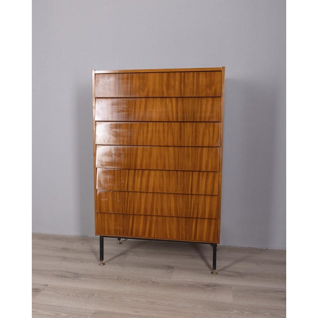 Mid-Century Modern Vintage Teak Chest of Drawers, Italy, 1960s For Sale - Image 3 of 11