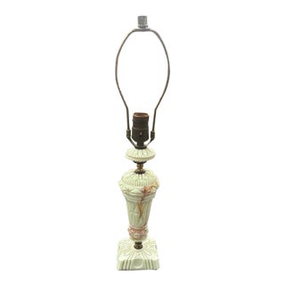 1930s Art Deco Akro Agate Slag Glass Lamp For Sale