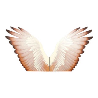 Double Wings - A Paintings By Lynn Curlee - A Pair For Sale