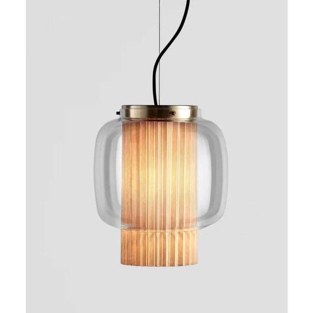 Manila T Pe Beige Textile Suspension Lamp by Sebastian Herkner for Parachilna For Sale - Image 9 of 15