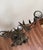 Vintage Wrought Iron Botanical Floor Candelabra For Sale - Image 17 of 18