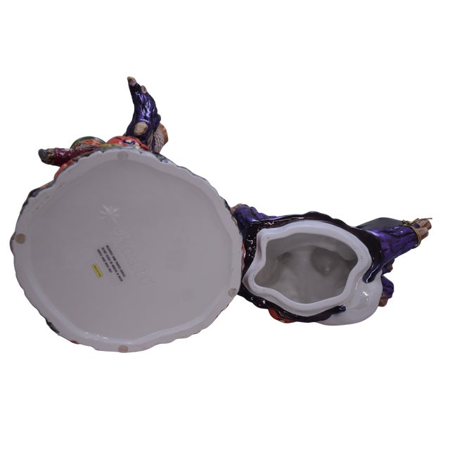 Purple Radko Hoot 'N' Howl Halloween Candy Cookie Jar For Sale - Image 8 of 8