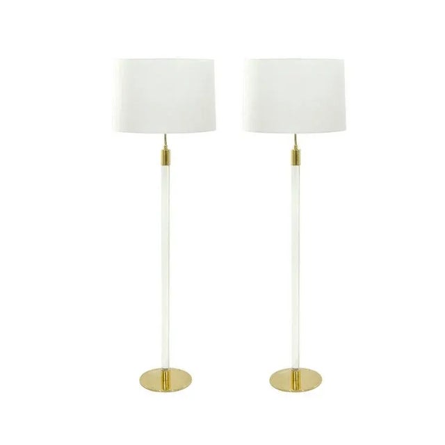 Glass Rod Floor Lamps by Hansen Lighting Co. New York, 1970s For Sale - Image 13 of 13