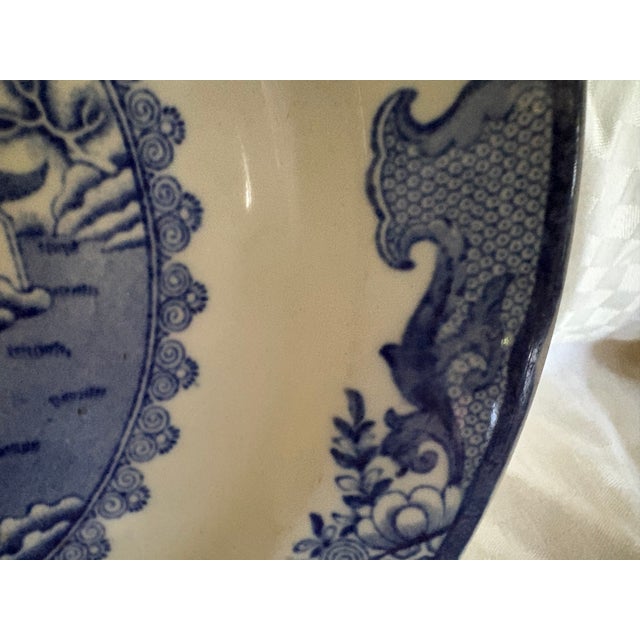 Early 19th Century Early 19th Century Mason's Blue Willow Ironstone Dinner Plate For Sale - Image 5 of 9