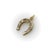 Victorian Late 19th Century Victorian 14k Gold With Silver Front Diamond Horseshoe Charm or Pendant For Sale - Image 3 of 9