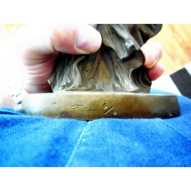 Brown Salvador Dalí­, Rare 1966 Original Bronze Sculpture "The Two Nikes" edition of 6 Salvador Dali, 1966 For Sale - Image 8 of 8