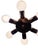 Vintage Space Age Chrome Sputnik Ceiling Light Mid Century Mount Chandelier For Sale - Image 4 of 10
