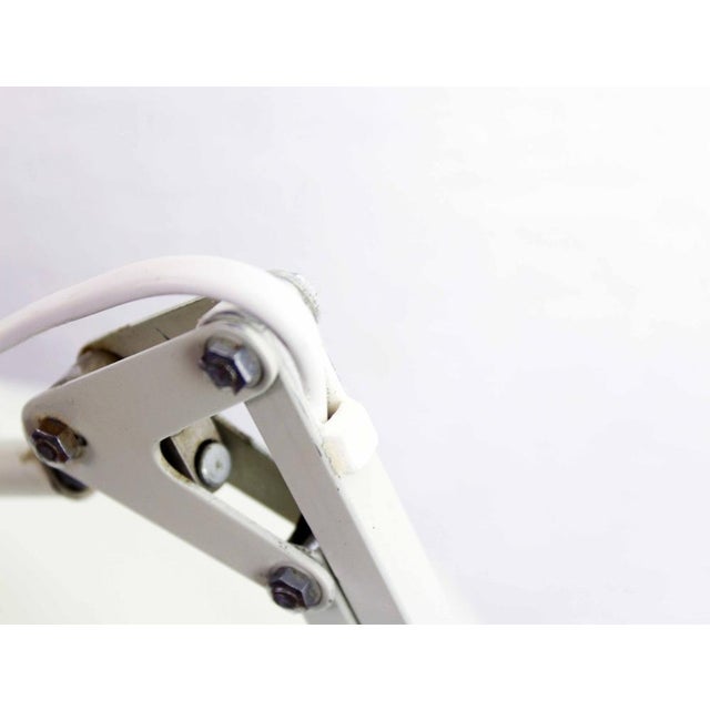 White Architect Lamp in White Metal from Regent, 1970s For Sale - Image 8 of 15