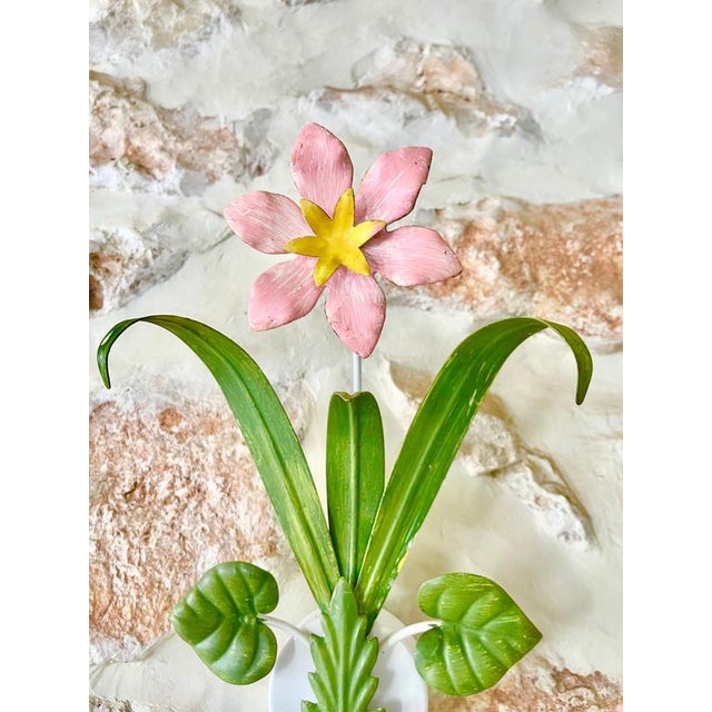 Attr Banci Firenze is often cited as the leading manufacturer of Italian painted metal floral lighting from the 1960s,...