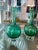 Glass Vintage Murano Emerald Glass Bud Vases -A Pair For Sale - Image 7 of 13