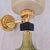 1990s Mid-Century Modern Olive Green and Beige Murano Glass Sconces - Pair For Sale In Dallas - Image 6 of 9