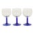 Arcoroc Wine Glasses with Cobalt Blue Base, 1980s, Set of 11 For Sale - Image 9 of 12