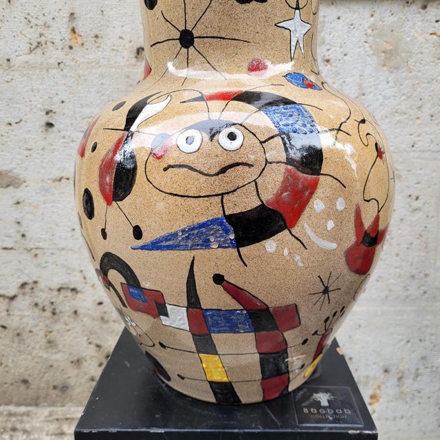 Miró Vase in Glazed Ceramic by Renata, Spain, 1993 For Sale - Image 17 of 18