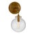 Thomas O'Brien for Visual Comfort Signature Katie Small Globe Sconce in Hand-Rubbed Antique Brass with Seeded Glass For Sale