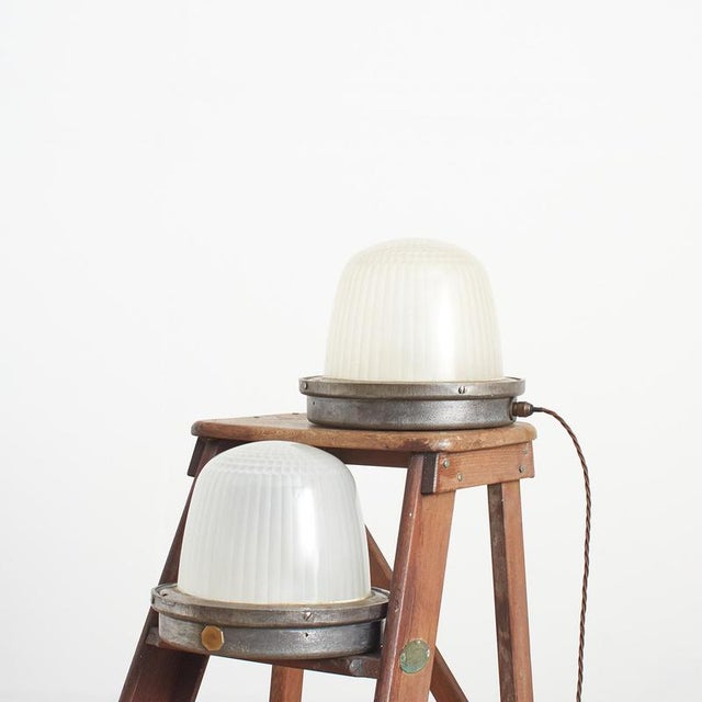 Antique French Parisian Wall Lamp from Holophane For Sale - Image 3 of 10