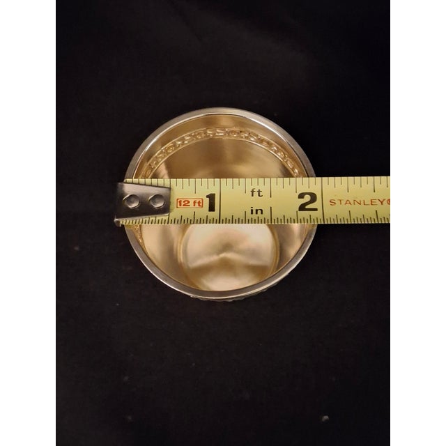 Religious Vintage German 800 Silver Kiddush Cup Shot Glass Gold Wash Interior Gottlieb Kurz For Sale - Image 3 of 13