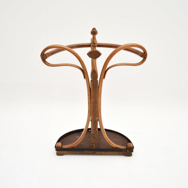 Thonet Bentwood Umbrella Stand from Thonet, 1890s For Sale - Image 4 of 11