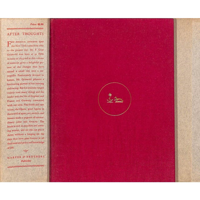 GRISWOLD, Frank Gray [202] pp. Harper & Brothers 1936 9 1/4" x 6 3/4"