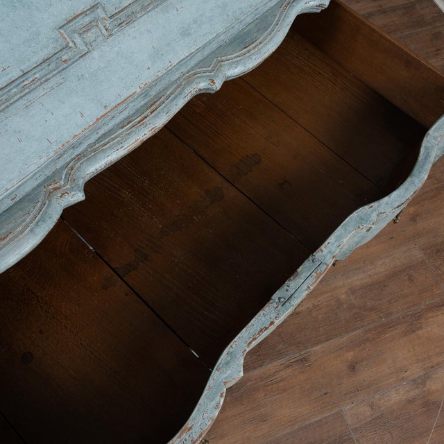 Late 18th Century Blue Swedish Oak Secretary Bureau For Sale - Image 6 of 10
