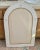 Vintage Arched White Wicker Wall Mirror For Sale - Image 4 of 9